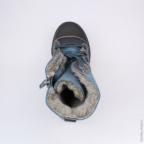 552073-41 Сапожки для мальчики светло-синий фото №4