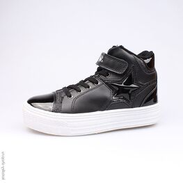 553002-32 Ботинки для девочки черный