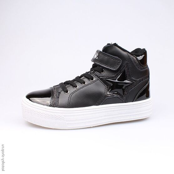 553002-32 Ботинки для девочки черный