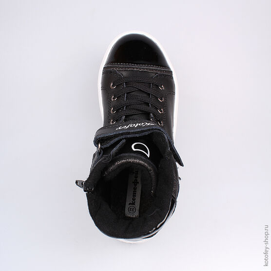 553002-32 Ботинки для девочки черный фото №4