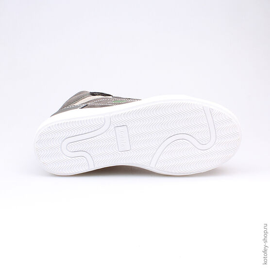 553004-32 Ботинки для мальчики сер-зел фото №3