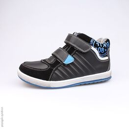 554018-31 Ботинки для мальчики чер-син