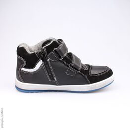 554018-31 Ботинки для мальчики чер-син фото №2