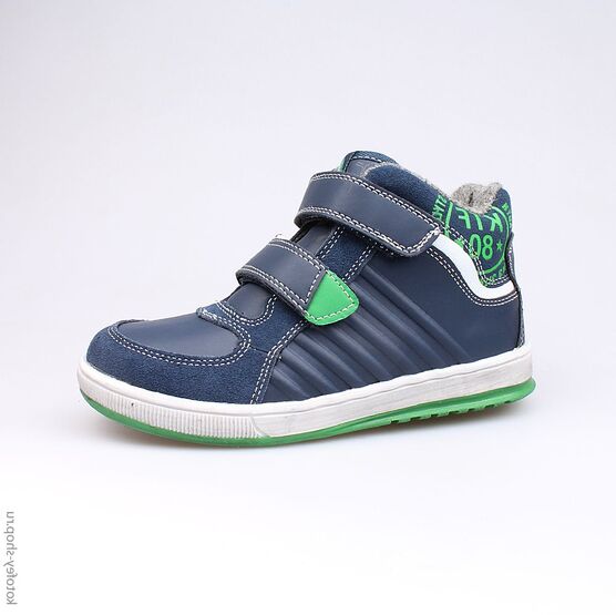 554018-32 Ботинки для мальчики син-зел