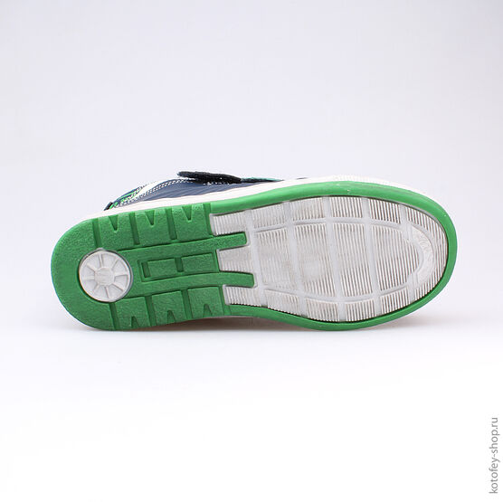 554018-32 Ботинки для мальчики син-зел фото №3