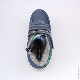 554018-32 Ботинки для мальчики син-зел фото №4