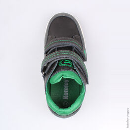 554026-22 Ботинки для мальчики чер-зел фото №4