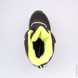 554921-41 Мембранные ботинки для мальчики чер-жел фото №4