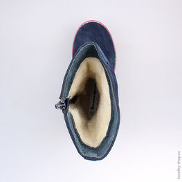 562037-41 Сапожки для девочки светло-синий фото №4