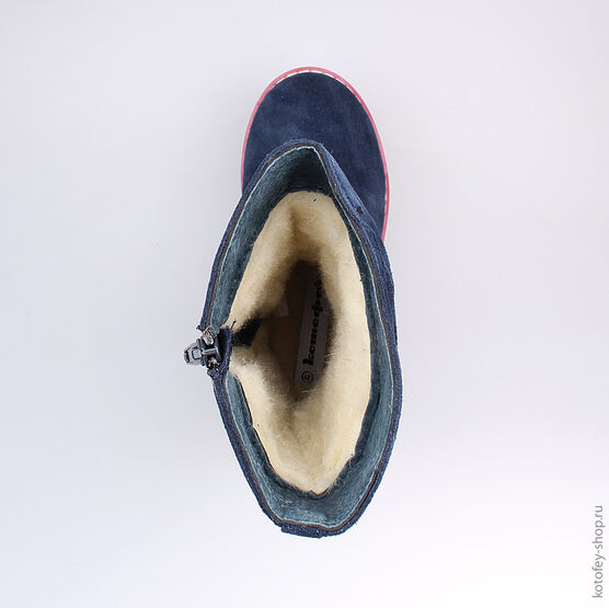 562037-41 Сапожки для девочки светло-синий фото №4