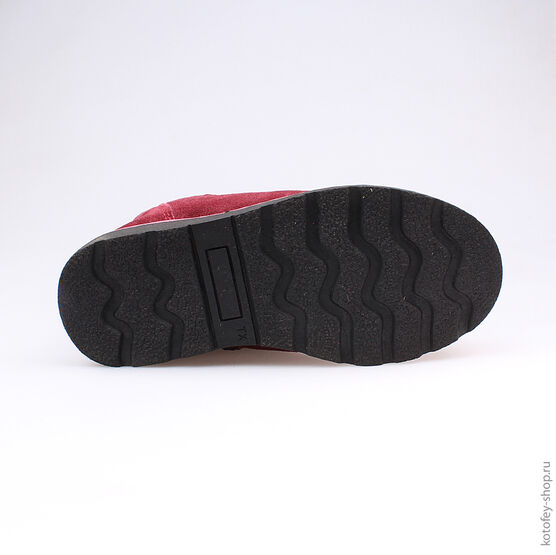 562037-42 Сапожки для девочки бордовый фото №3