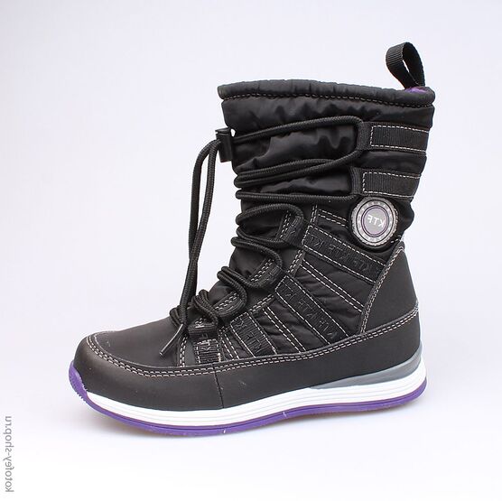 564923-42 Мембранные сапоги для девочки чер-фио