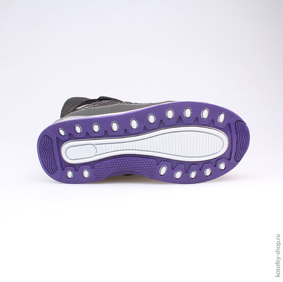 564923-42 Мембранные сапоги для девочки чер-фио фото №3