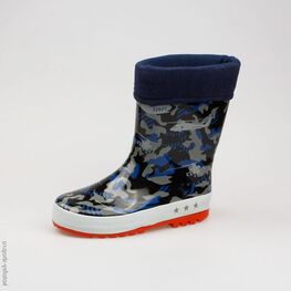 566066-11 Резиновые сапоги для мальчики светло-синий