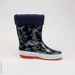 566066-11 Резиновые сапоги для мальчики светло-синий фото №2