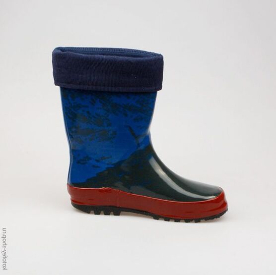 566085-11 Резиновые сапоги для мальчики сер-син фото №2