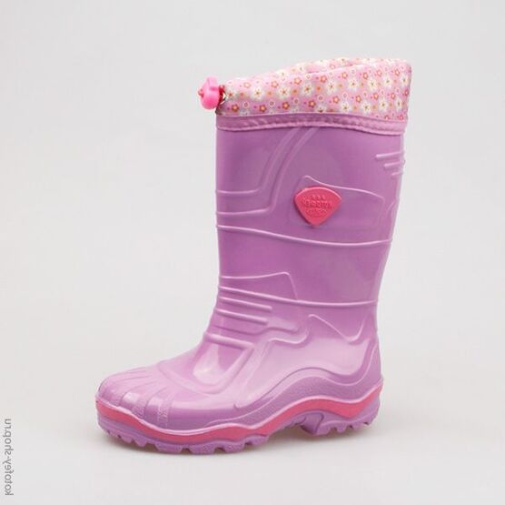 566097-11 Резиновые сапоги для девочки фиолетовый