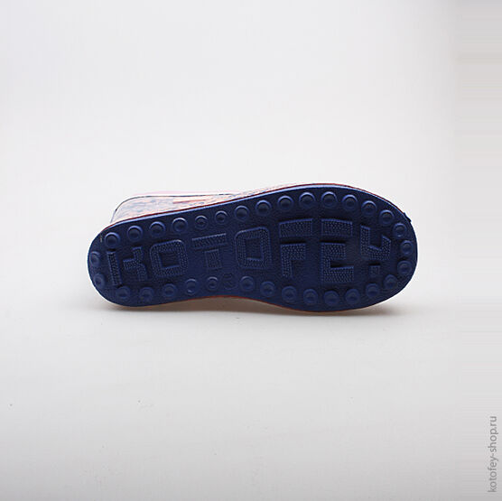 566101-11 Резиновые сапоги для девочки син-роз фото №3