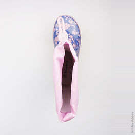 566101-11 Резиновые сапоги для девочки син-роз фото №4