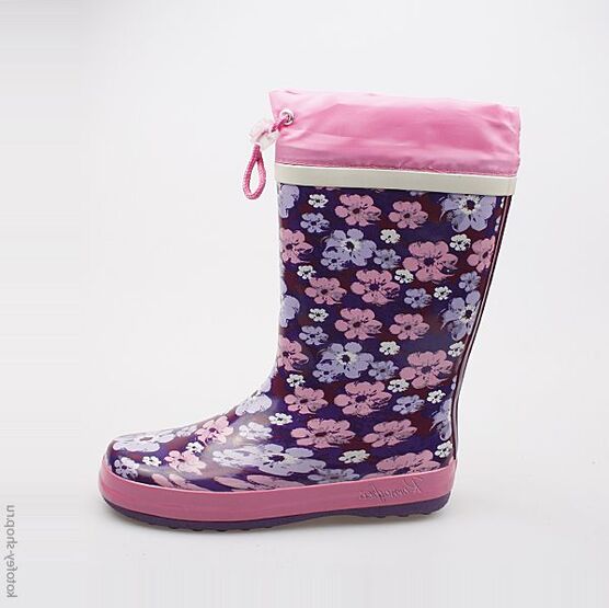 566103-11 Резиновые сапоги для девочки фио-роз