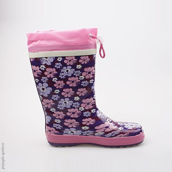 566103-11 Резиновые сапоги для девочки фио-роз фото №2