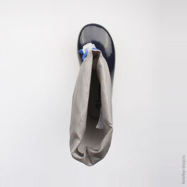 566106-11 Резиновые сапоги для мальчики син-сер фото №4