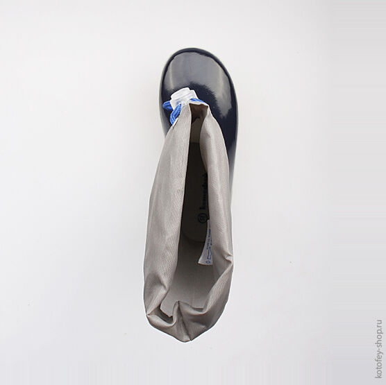 566106-11 Резиновые сапоги для мальчики син-сер фото №4