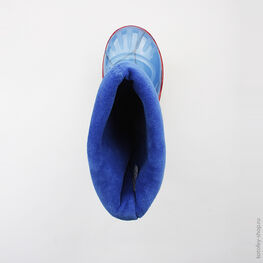 566107-11 Резиновые сапоги для мальчики светло-синий фото №4