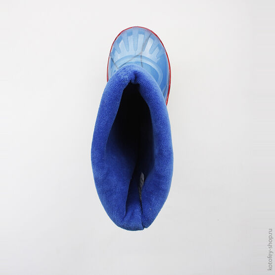 566107-11 Резиновые сапоги для мальчики светло-синий фото №4