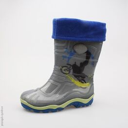 566108-11 Резиновые сапоги для мальчики серый
