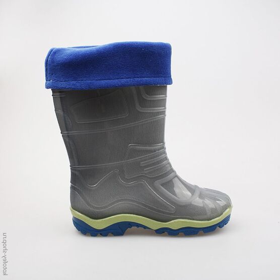 566108-11 Резиновые сапоги для мальчики серый фото №2