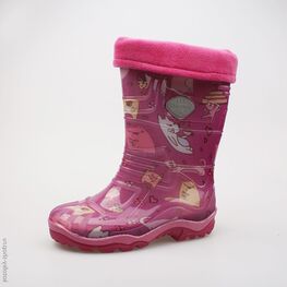 566112-11 Резиновые сапоги для девочки фуксия