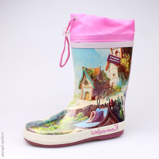 566116-11 Резиновые сапоги для девочки разноцветный