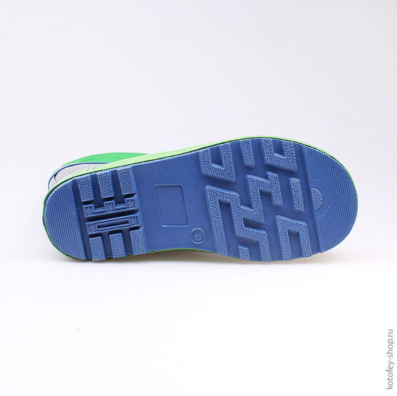 566126-11 Резиновые сапоги для мальчики чер-зел фото №3