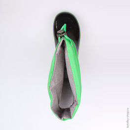 566126-11 Резиновые сапоги для мальчики чер-зел фото №4