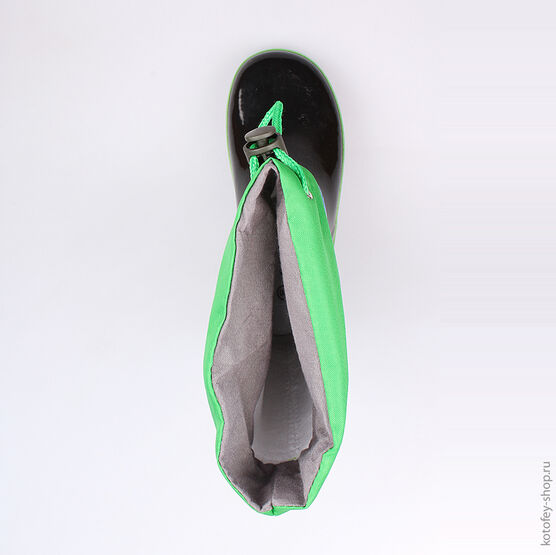 566126-11 Резиновые сапоги для мальчики чер-зел фото №4