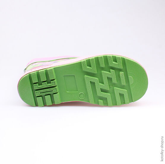 566127-11 Резиновые сапоги для девочки роз-фио фото №3