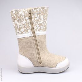 567043-41 Валенки для девочки сер-бел фото №2