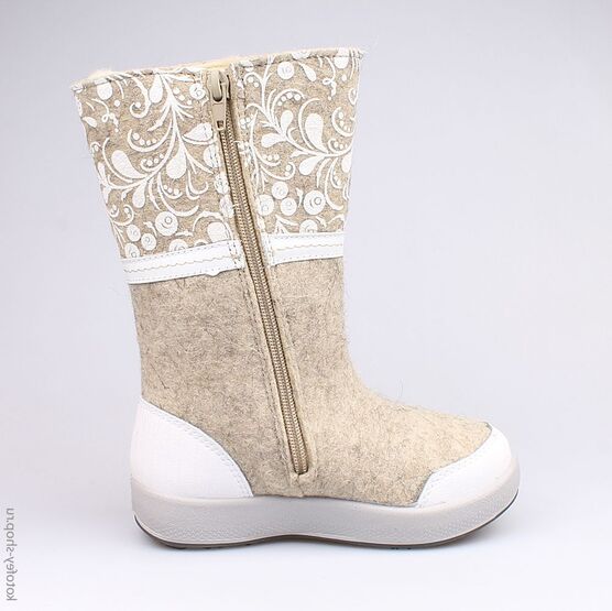 567043-41 Валенки для девочки сер-бел фото №2