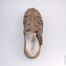 622034-22 Сандалии для мальчики серый фото №4