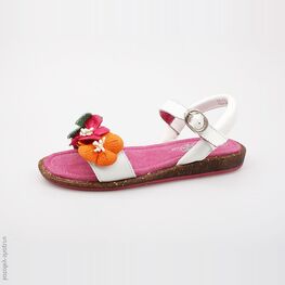 622043-22 Босоножки для девочки бел-фук