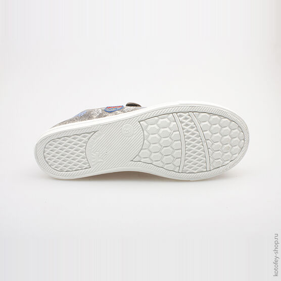 631041-11 Кеды для мальчики серый фото №3