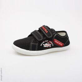 631043-12 Кеды для мальчики черно-красный