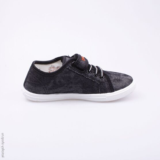 631047-12 Кеды для мальчики чер-сер фото №2