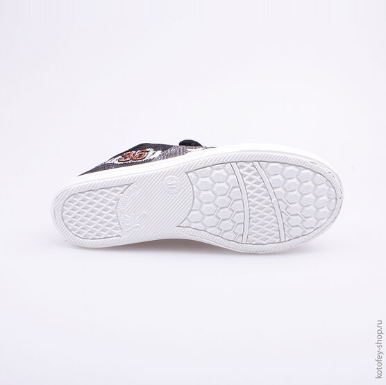 631047-12 Кеды для мальчики чер-сер фото №3