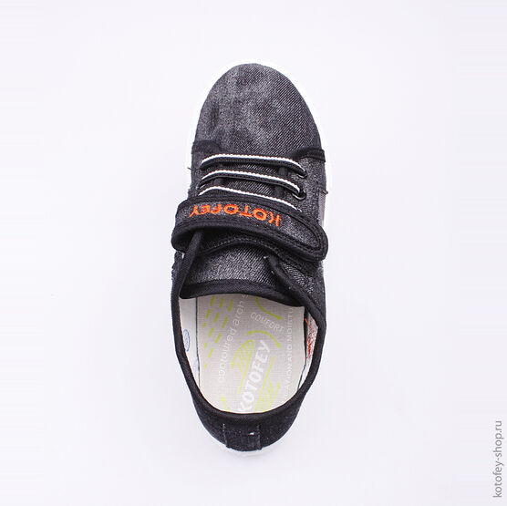 631047-12 Кеды для мальчики чер-сер фото №4