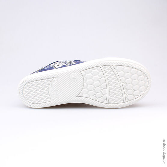 631053-12 Кеды для мальчики светло-синий фото №3