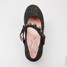 632140-21 Туфли для девочки серый фото №4