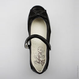 632153-25 Туфли для девочки черный фото №4