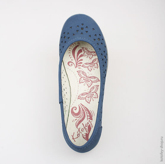 632172-21 Туфли для девочки светло-синий фото №4